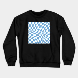 Man City Distorted Checkered Pattern Crewneck Sweatshirt